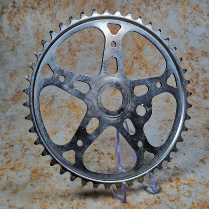 Mongoose Old School BMX Mongoose Sugino Snowflake Sprocket 44T Chrome Used Survivor