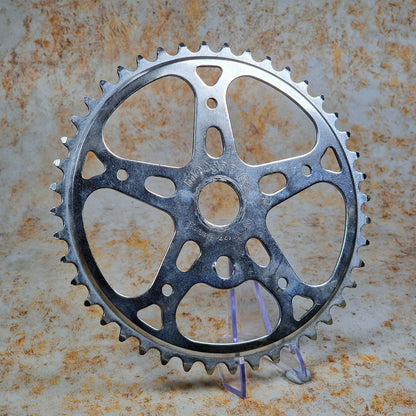 Mongoose Old School BMX Mongoose Sugino Snowflake Sprocket 44T Chrome Used Survivor