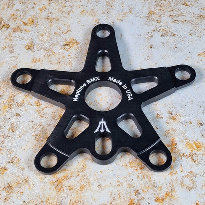 Neptune BMX Old School BMX Black Neptune Starfish 5 Arm Crank Spider