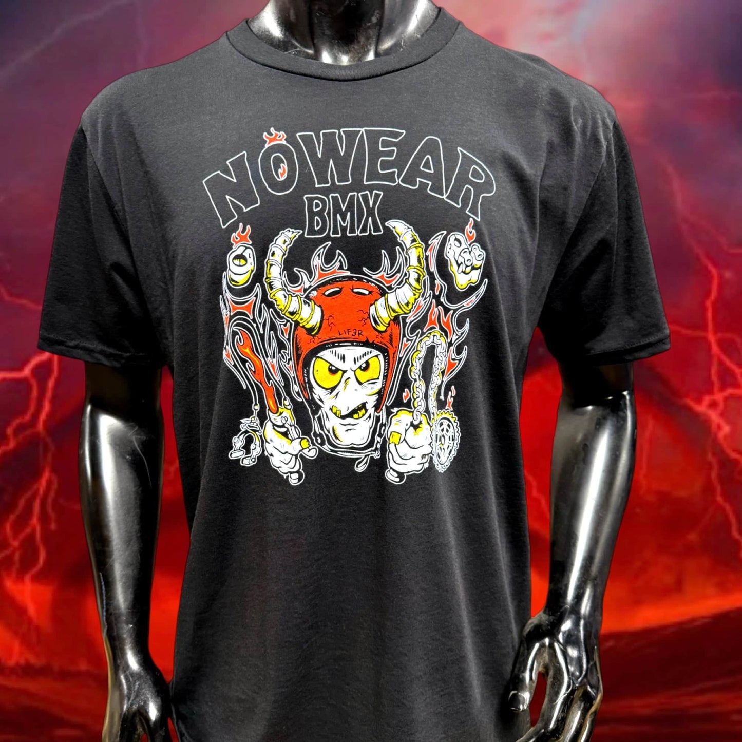 Nowear BMX Clothing & Shoes Nowear BMX Hellfire T-Shirt Black