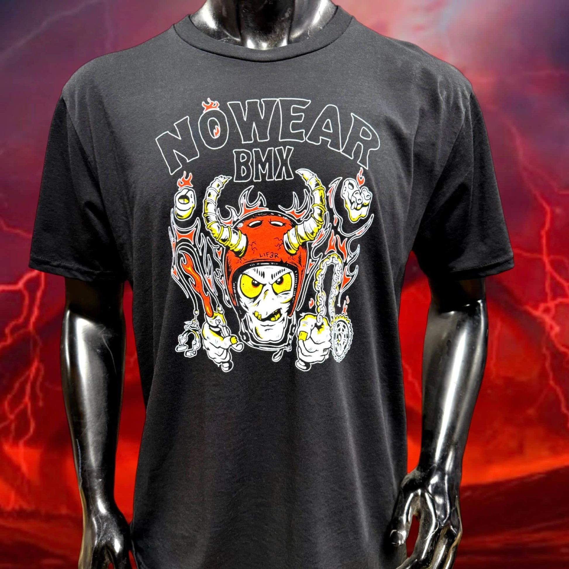 Nowear BMX Clothing & Shoes Nowear BMX Hellfire T-Shirt Black