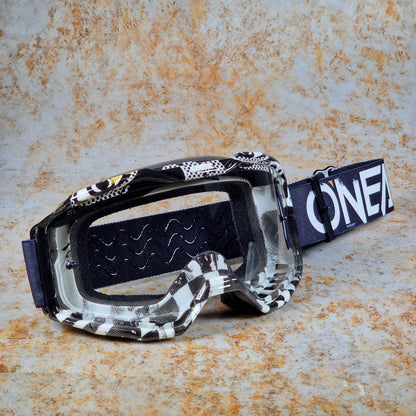 O'Neal Black/White w/Clear Lens O'Neal B-10 Attack Goggles