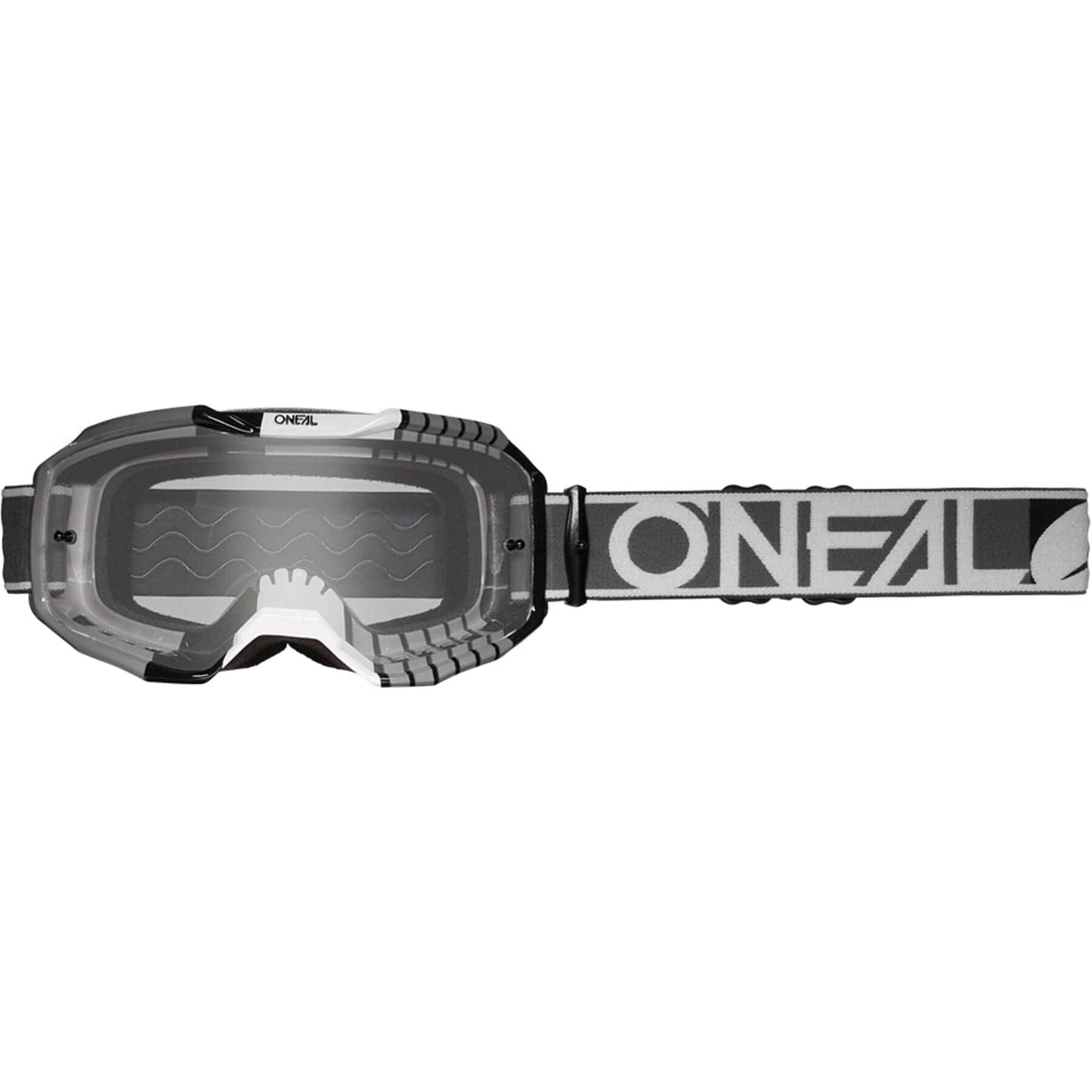 O'Neal BMX Racing Grey/White/Black w/Clear Lens O'Neal B-10 Duplex Goggles