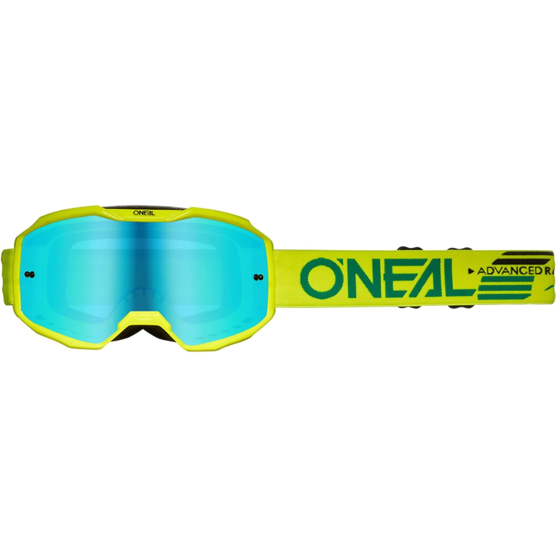 O'Neal BMX Racing Neon Yellow w/Iridium Blue Lens O'Neal B-10 Solid Goggles