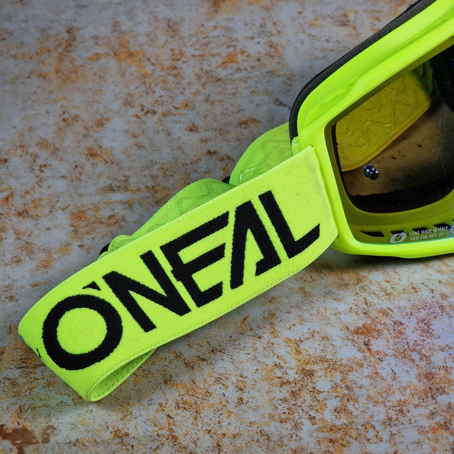 O'Neal BMX Racing Neon Yellow w/Iridium Blue Lens O'Neal B-10 Solid Goggles
