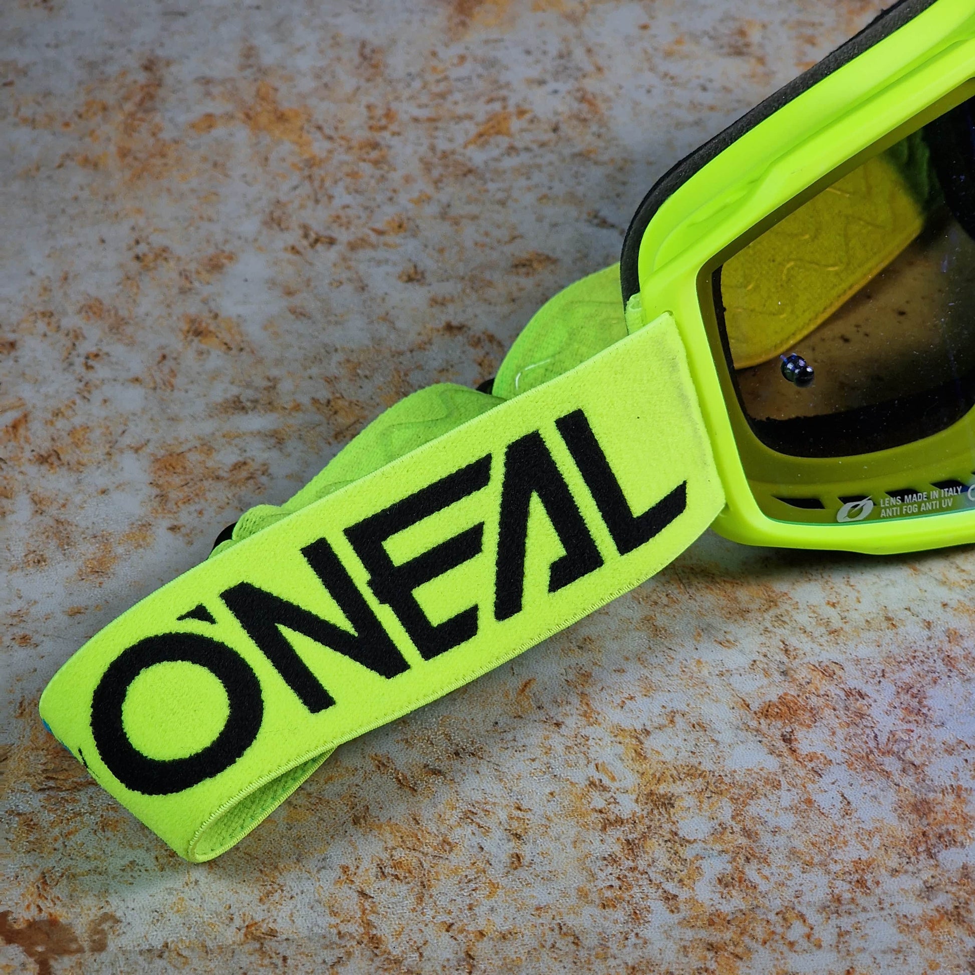 O'Neal BMX Racing Neon Yellow w/Iridium Blue Lens O'Neal B-10 Solid Goggles