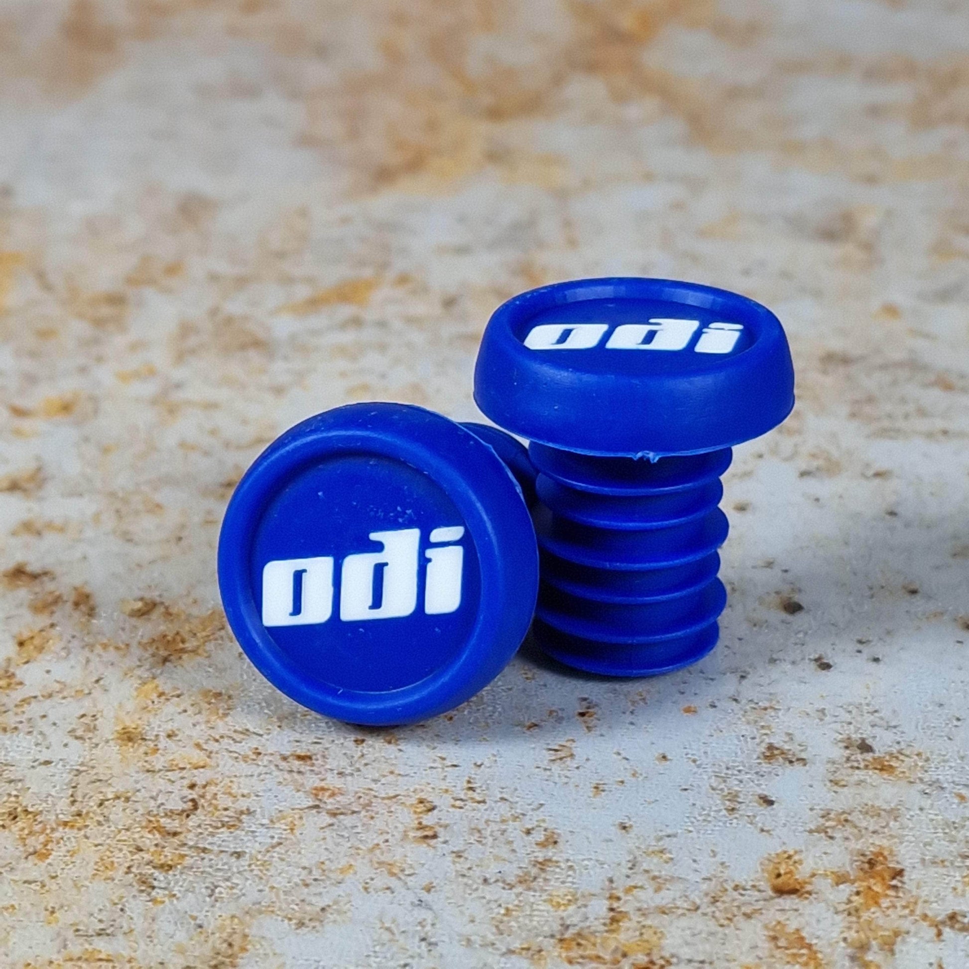 ODI BMX Parts Blue ODI Bar End Plugs