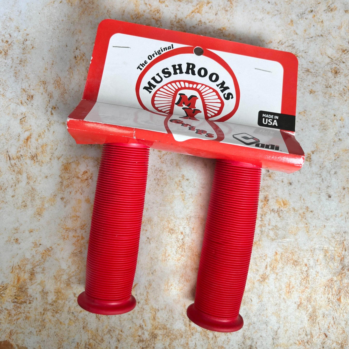 ODI BMX Parts Red ODI Mushroom BMX Grips