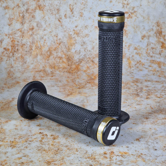 ODI BMX Parts ODI Stay Strong Lock-On Grips Black/Gold