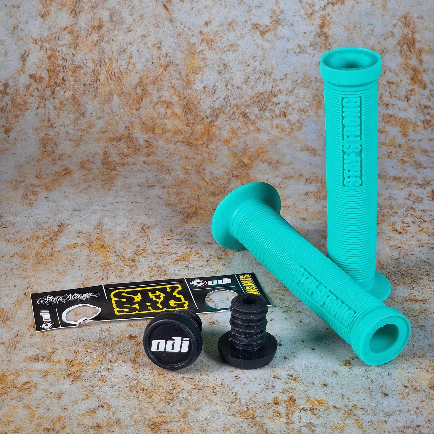 ODI BMX Parts Spearmint ODI Stay Strong Longneck Grips