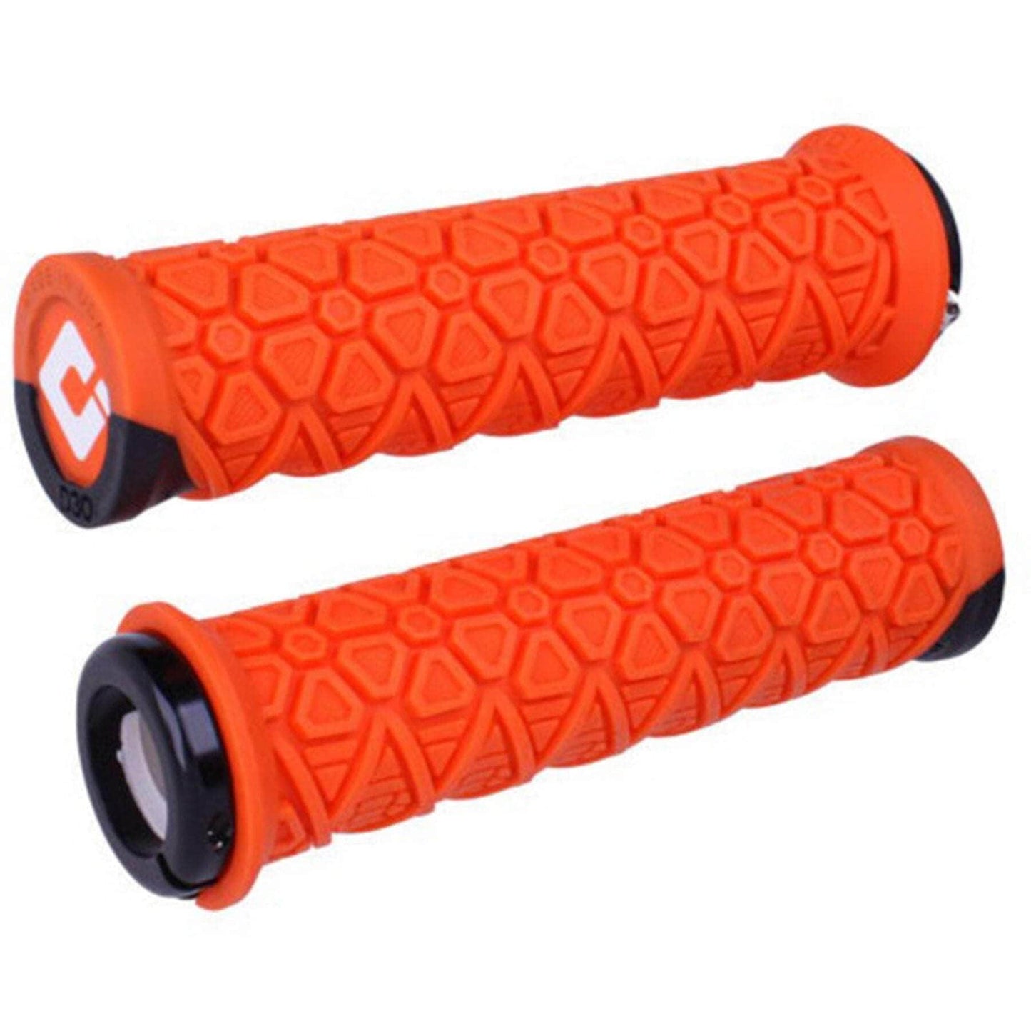 ODI BMX Racing Orange ODI Vanquish Lock On Grips featuring D30