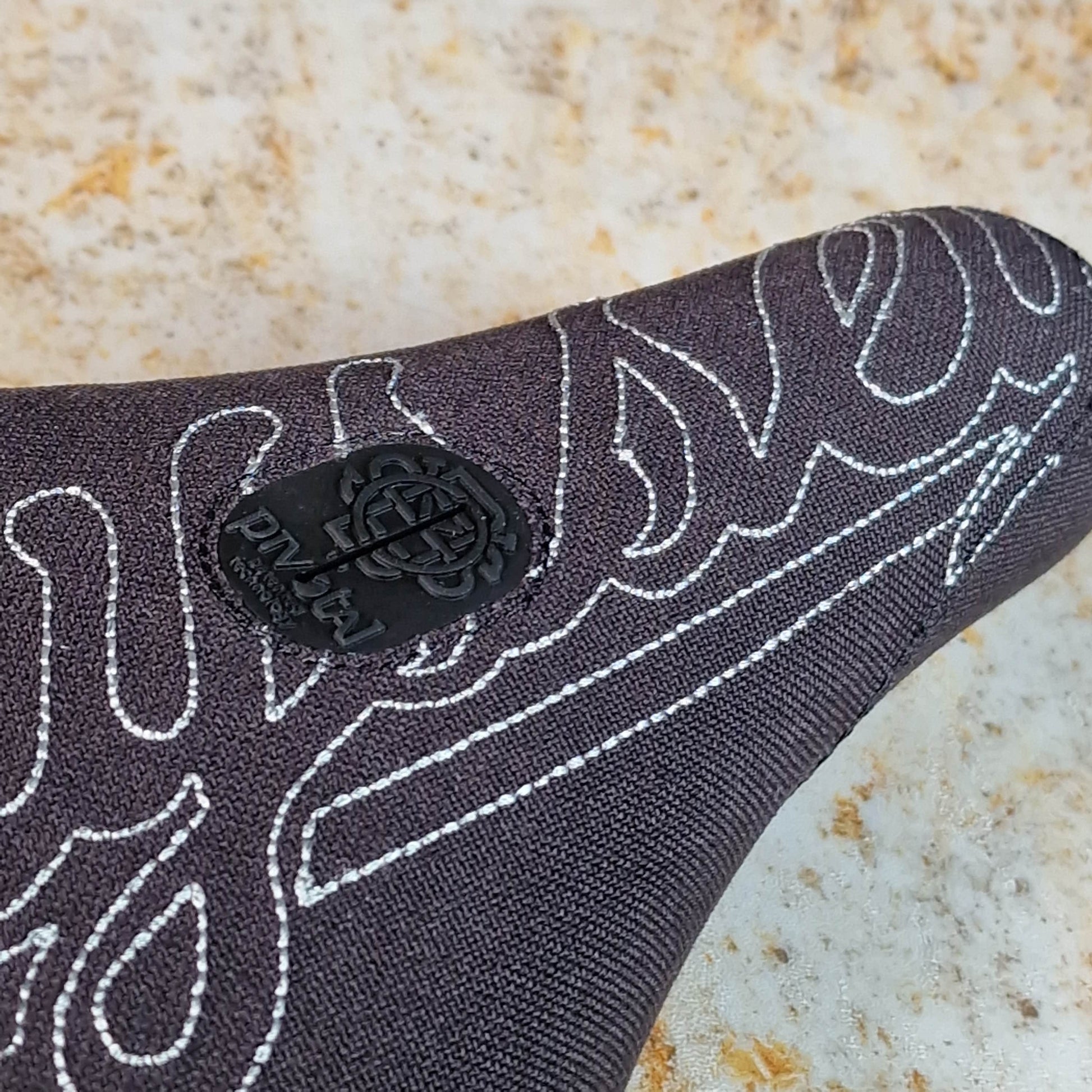 Odyssey BMX Parts Fat Odyssey Big Stitch Pivotal Seat Black / Reflective Stitch