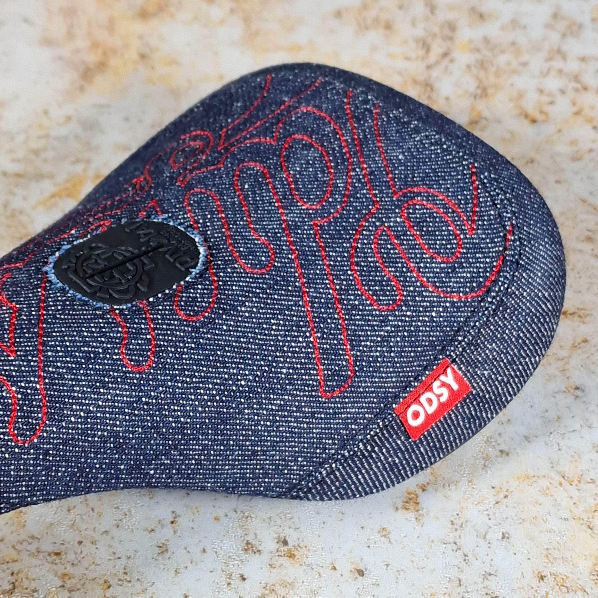 Odyssey BMX Parts Odyssey Big Stitch Pivotal Seat Denim / Red