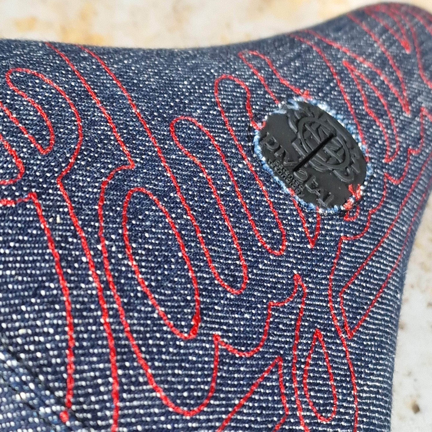 Odyssey BMX Parts Odyssey Big Stitch Pivotal Seat Denim / Red