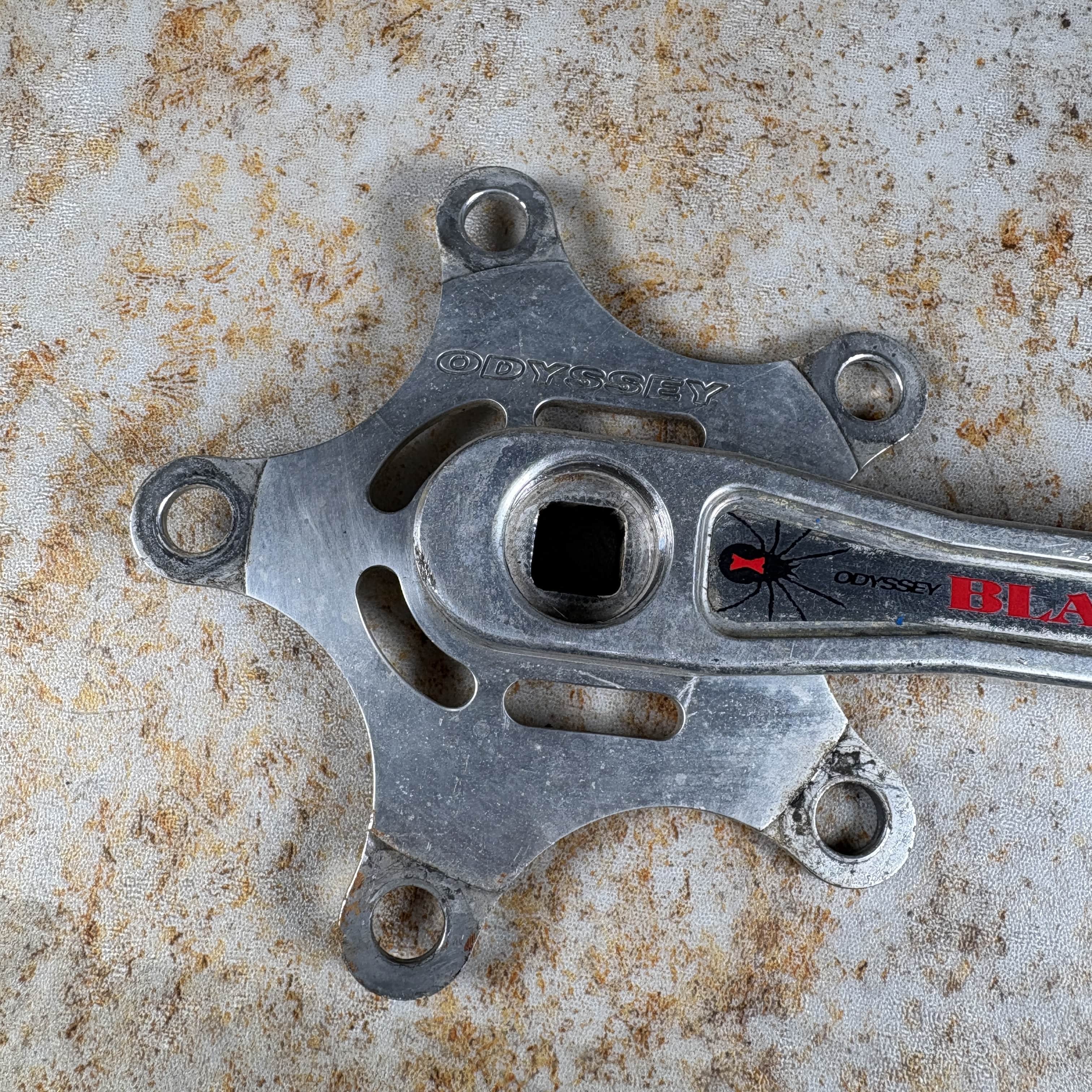 Odyssey Black Widow Euro Alloy Cranks Used Survivor | Alans BMX