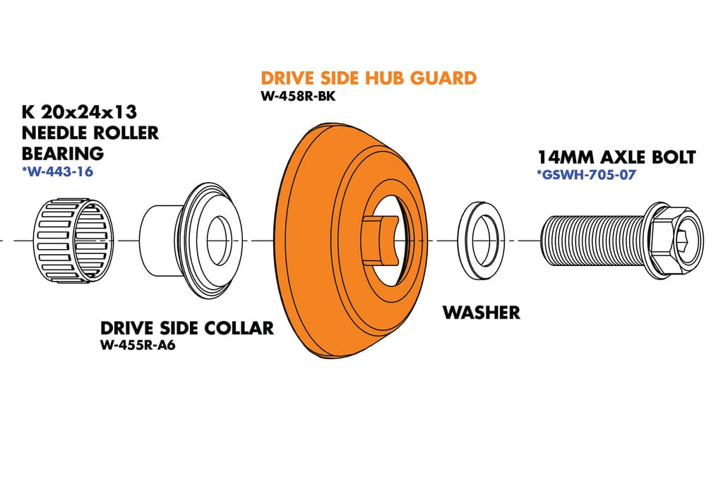 Odyssey BMX Parts Odyssey Clutch Pro Hub Collar (Drive Side) Odyssey Clutch Pro Spare Parts