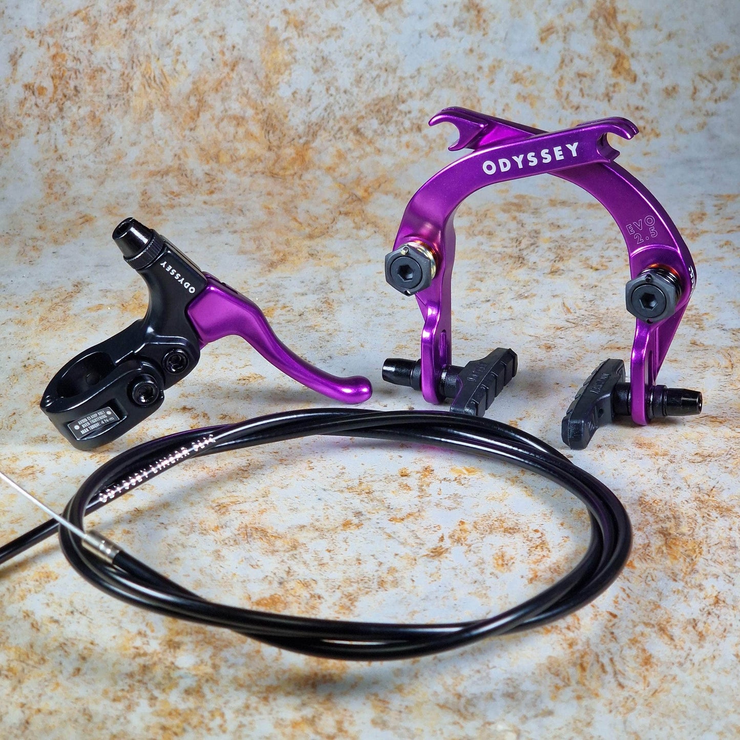 Odyssey BMX Parts Anodized Purple Odyssey Evo 2.5 Brake Kit