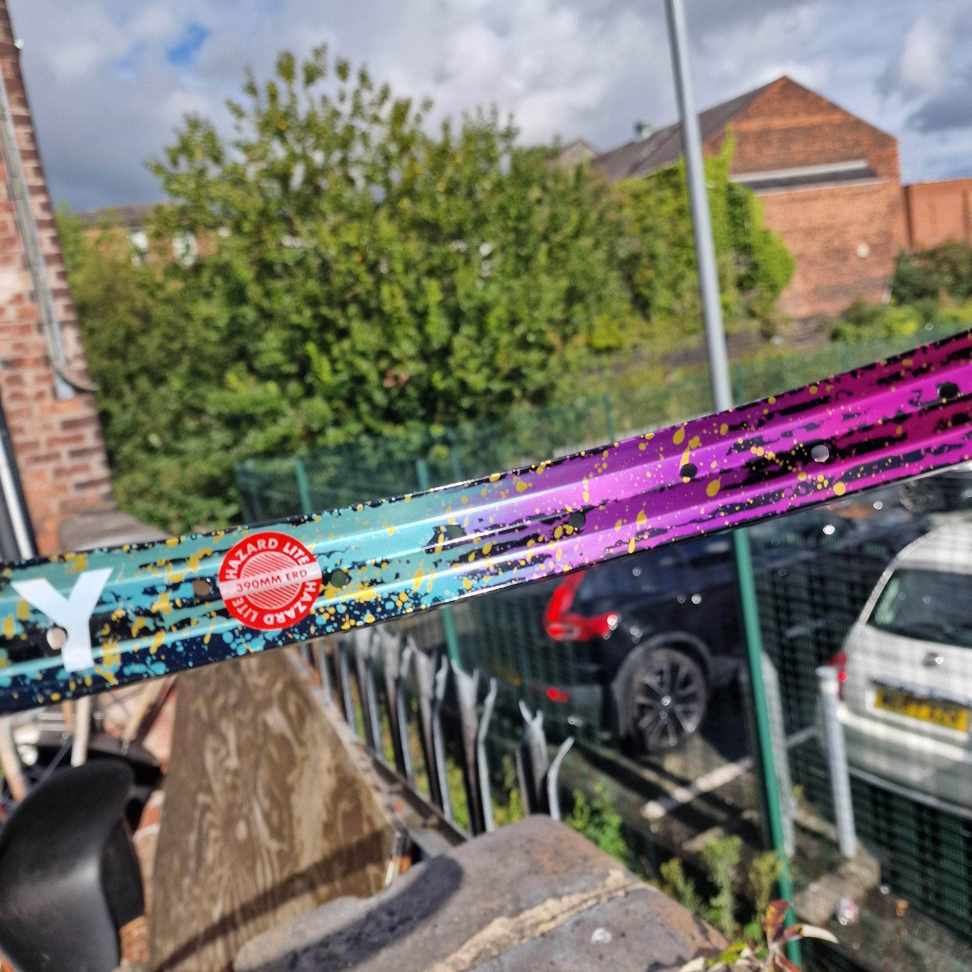 Odyssey BMX Parts Odyssey Hazard Lite Rim Limited Edition Splatter 40th Anniversay