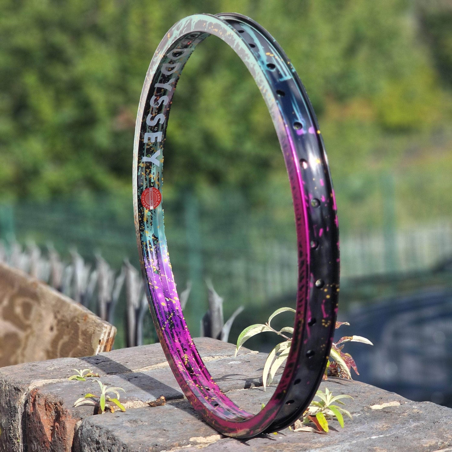 Odyssey BMX Parts Odyssey Hazard Lite Rim Limited Edition Splatter 40th Anniversay