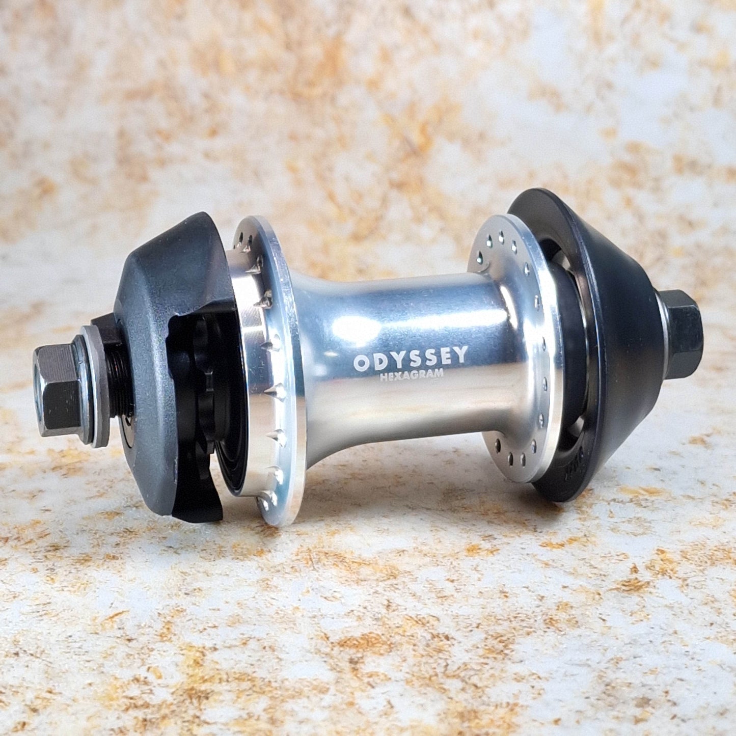Odyssey BMX Parts Switchable / Anodised Silver Odyssey Hexagram Switchable Rear Cassette Hub