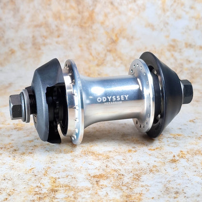Odyssey BMX Parts Switchable / Anodised Silver Odyssey Hexagram Switchable Rear Cassette Hub