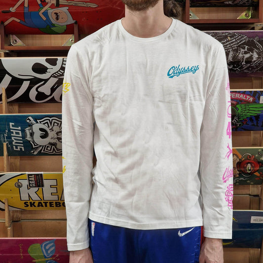 Odyssey Clothing & Shoes Odyssey History Long Sleeve Shirt White