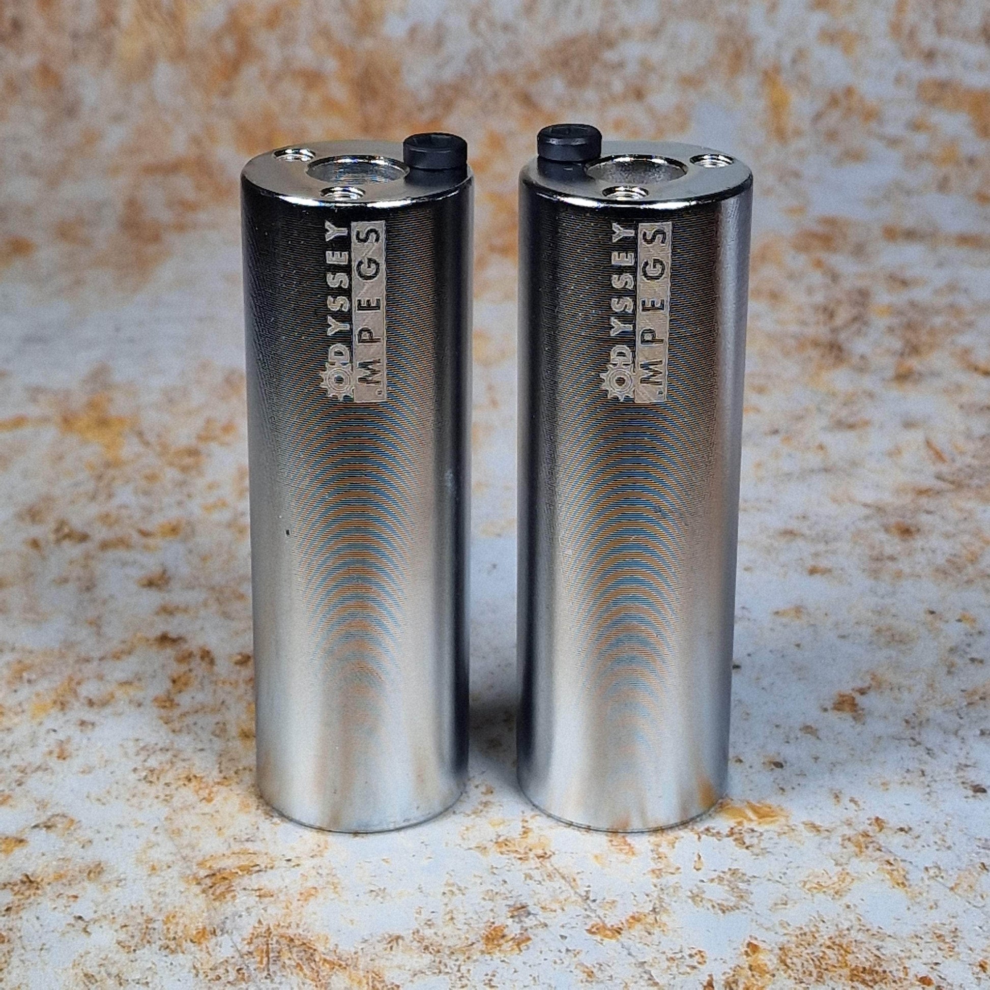 Odyssey BMX Parts Chrome Odyssey Mpegs Pegs Pair