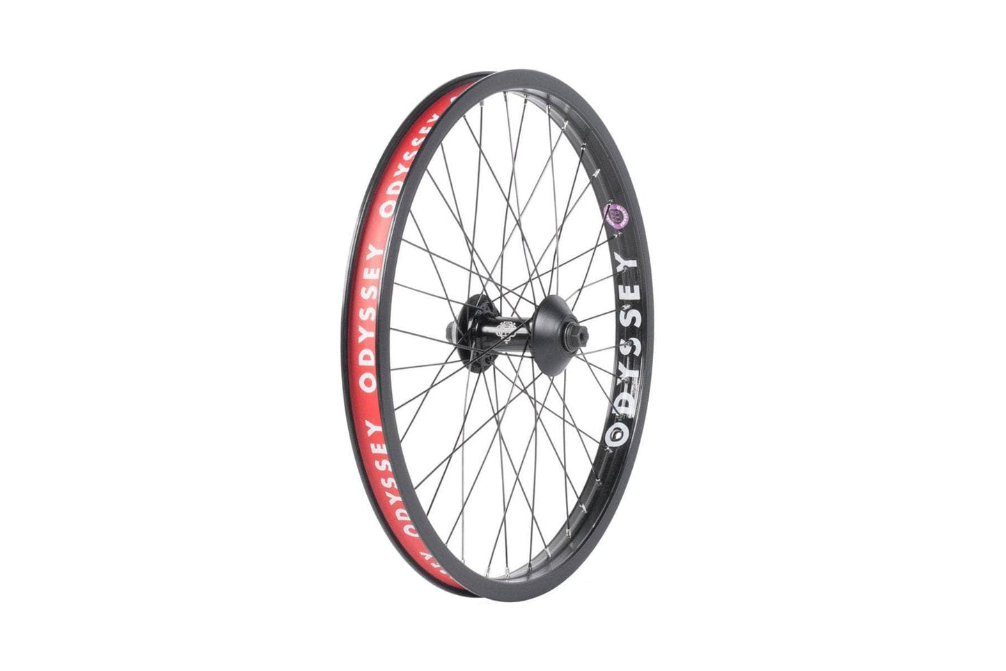 Odyssey BMX Parts Black Odyssey Quadrant Complete Front Wheel