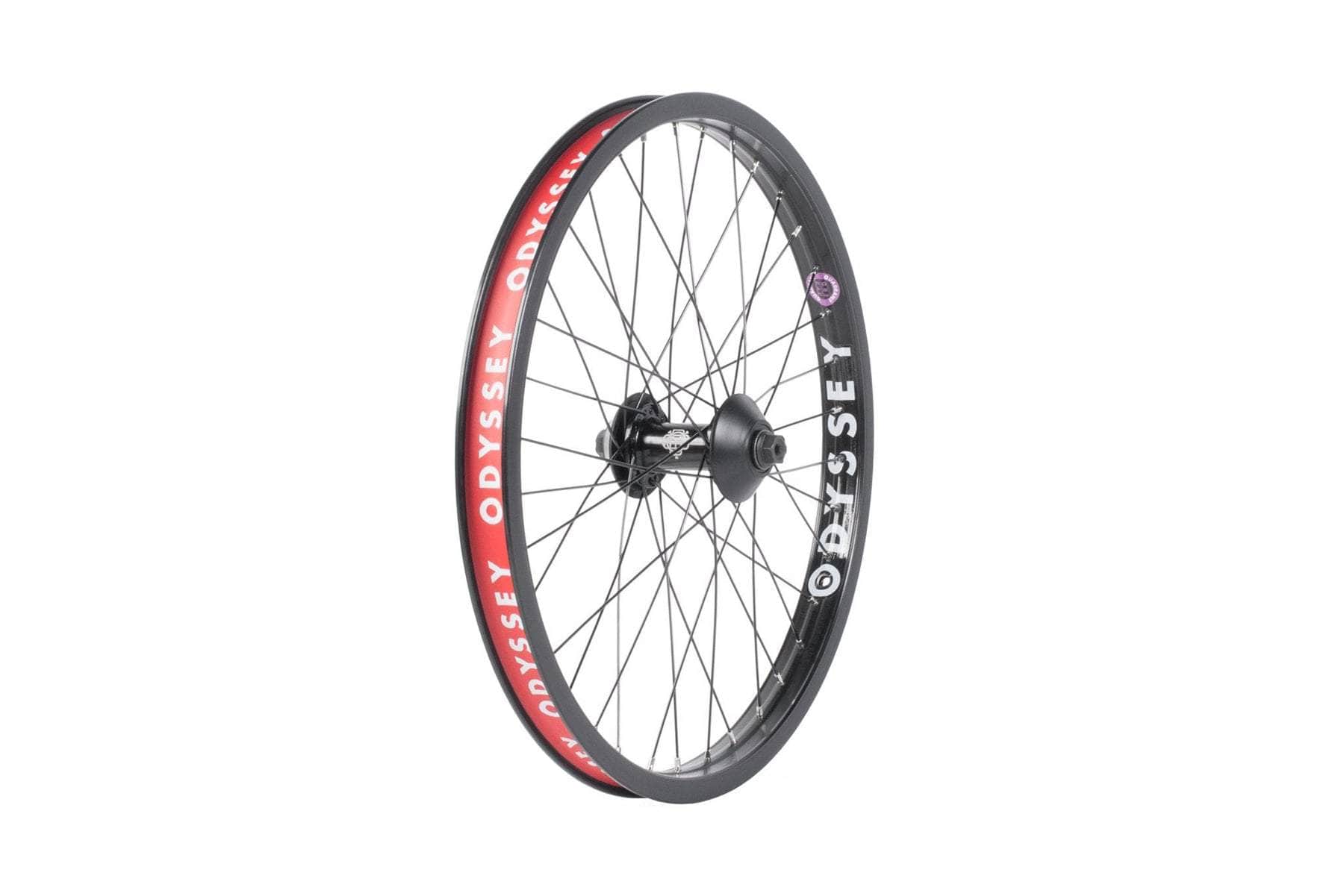 Odyssey BMX Parts Black Odyssey Quadrant Complete Front Wheel
