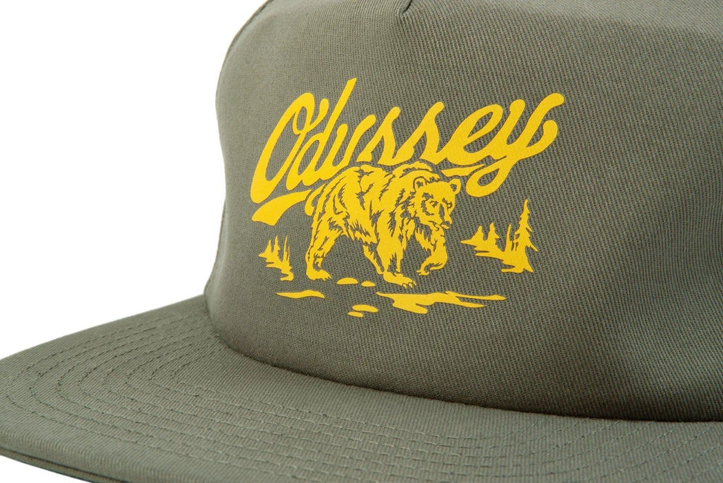Odyssey Clothing & Shoes Green Odyssey Roam 5 Panel Hat