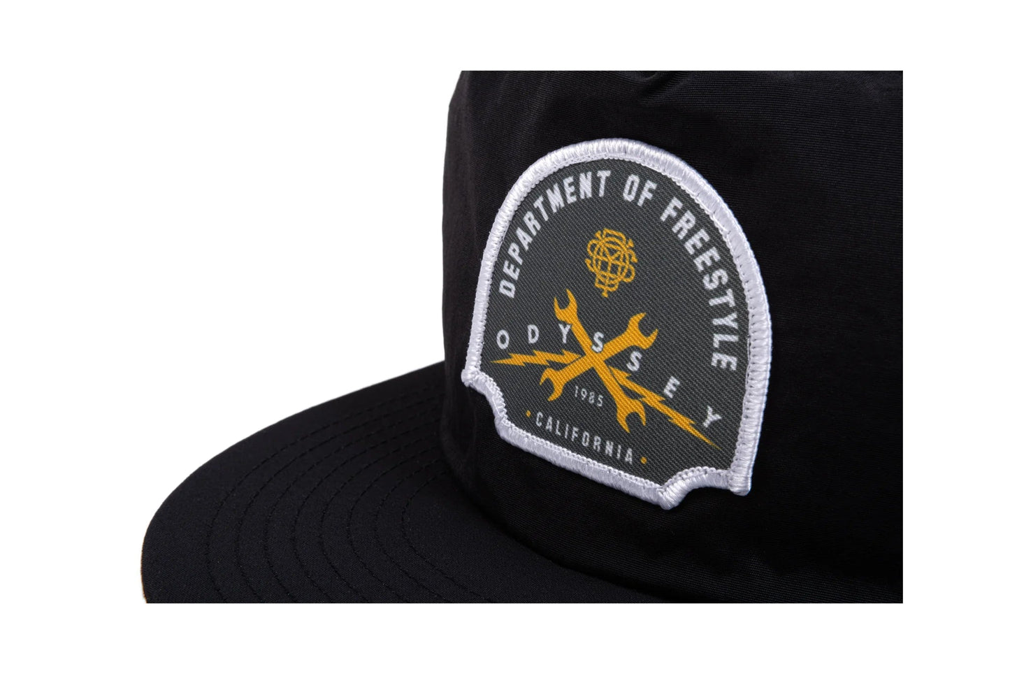 Odyssey Clothing & Shoes Black Odyssey Service Patch 5-Panel Cap Black