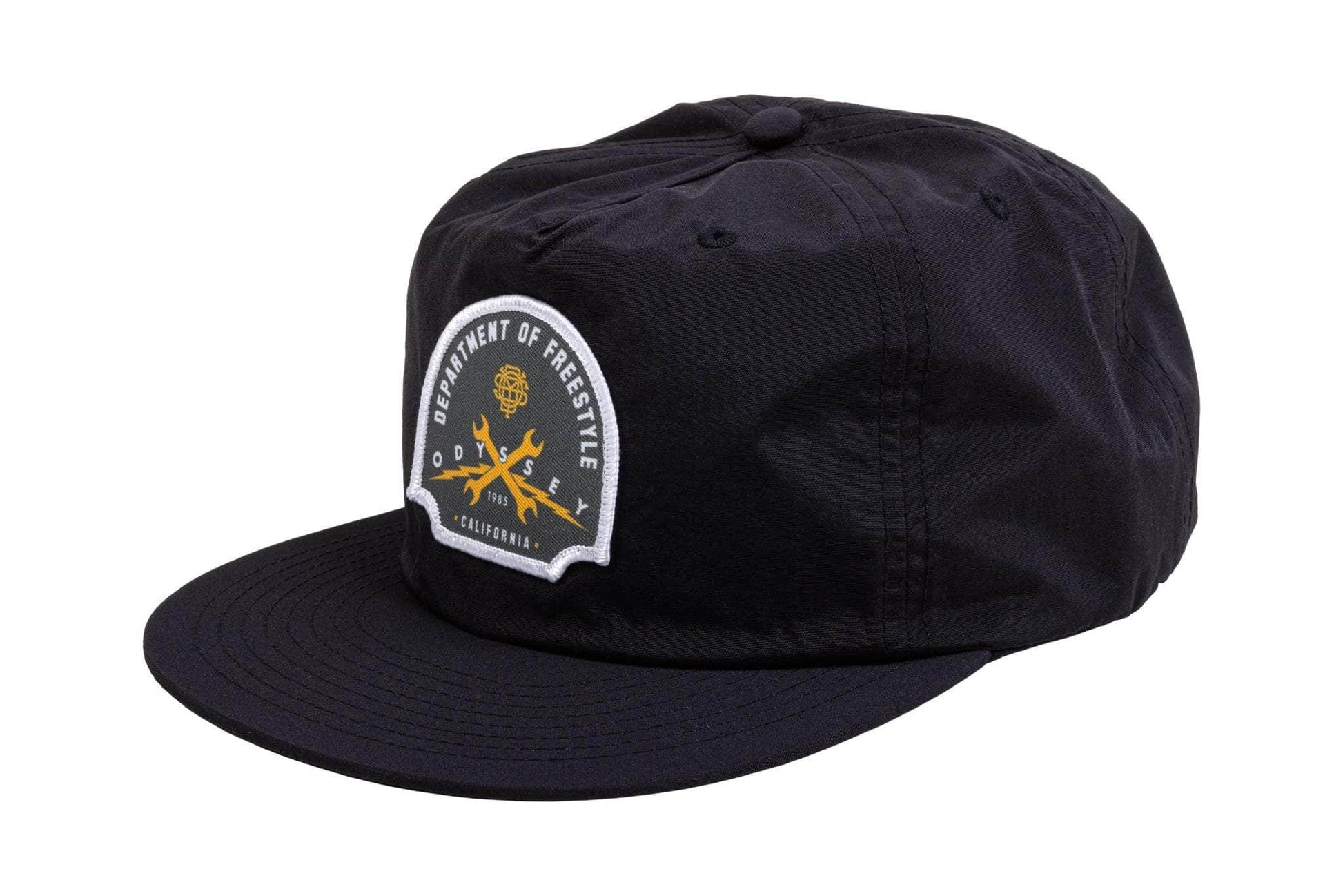 Odyssey Clothing & Shoes Black Odyssey Service Patch 5-Panel Cap Black