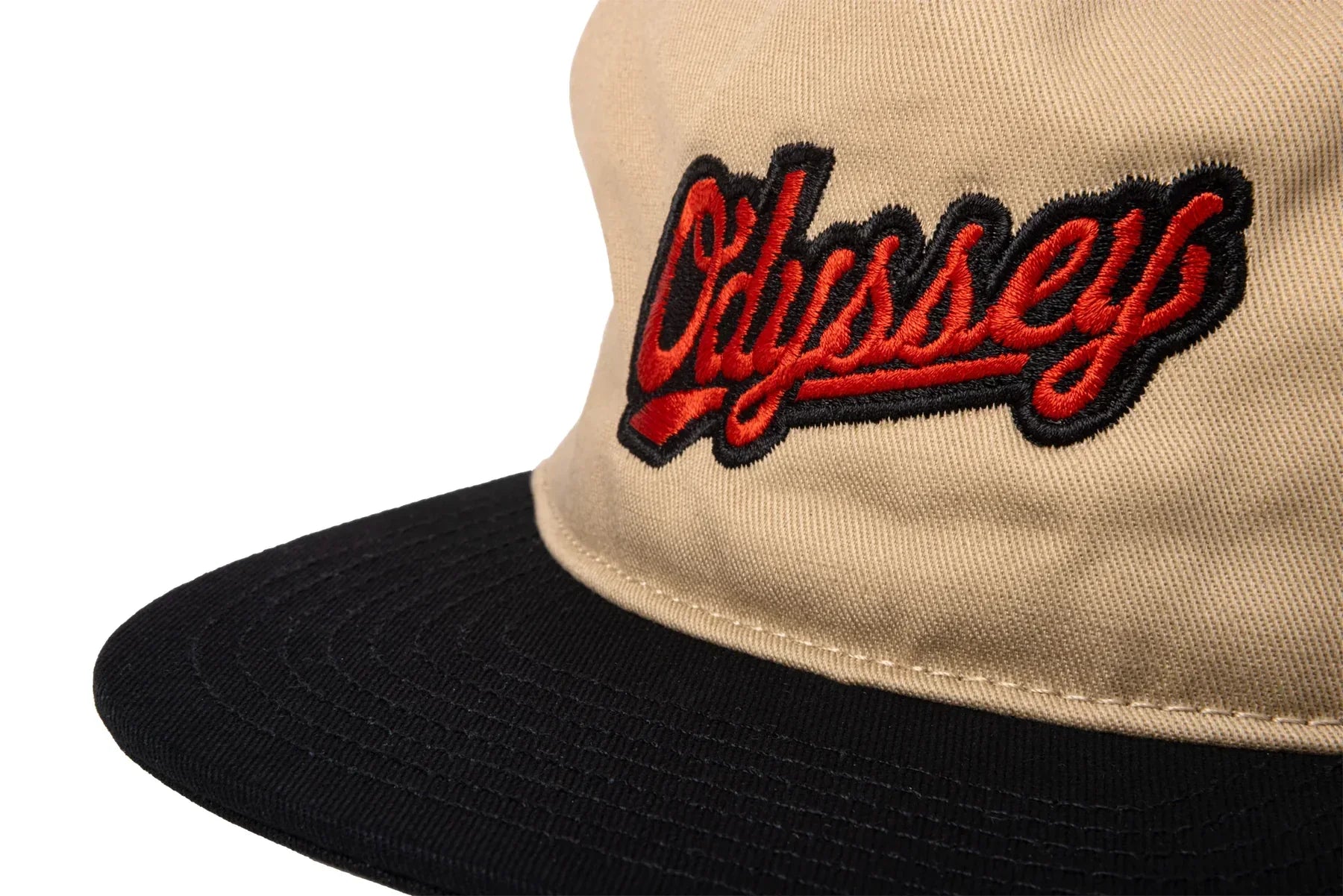 Odyssey Clothing & Shoes Khaki / Black Odyssey Slugger 5 Panel Cap Khaki / Black
