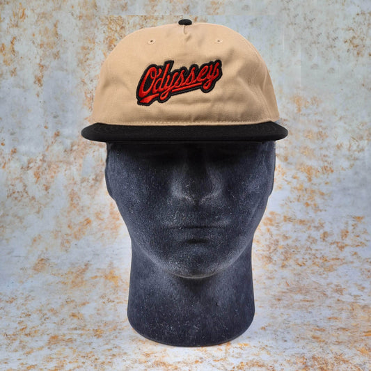 Odyssey Clothing & Shoes Khaki / Black Odyssey Slugger 5 Panel Cap Khaki / Black