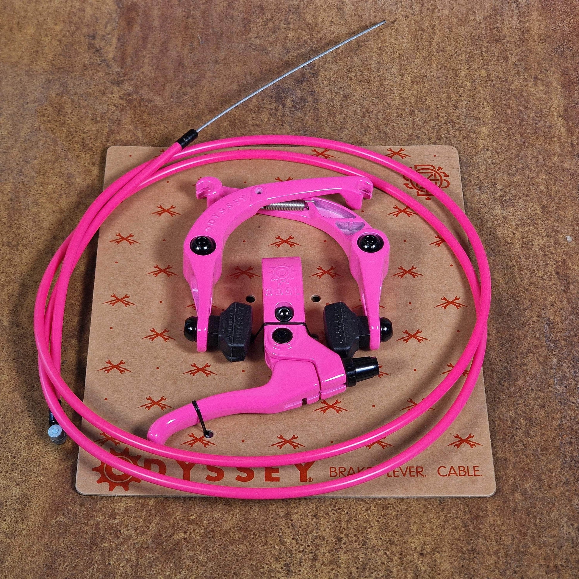 Odyssey BMX Parts Hot Pink Odyssey Springfield Complete Brake Kit Hot Pink