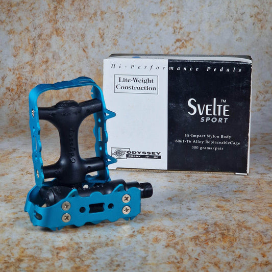 Odyssey BMX Parts Blue / 9/16" Odyssey Svelte Sport Pedals 9/16 Blue