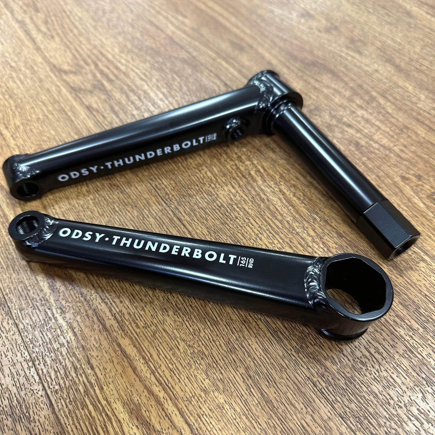 Odyssey BMX Parts RHD / 165mm / Rustproof Black Odyssey Thunderbolt + Cranks