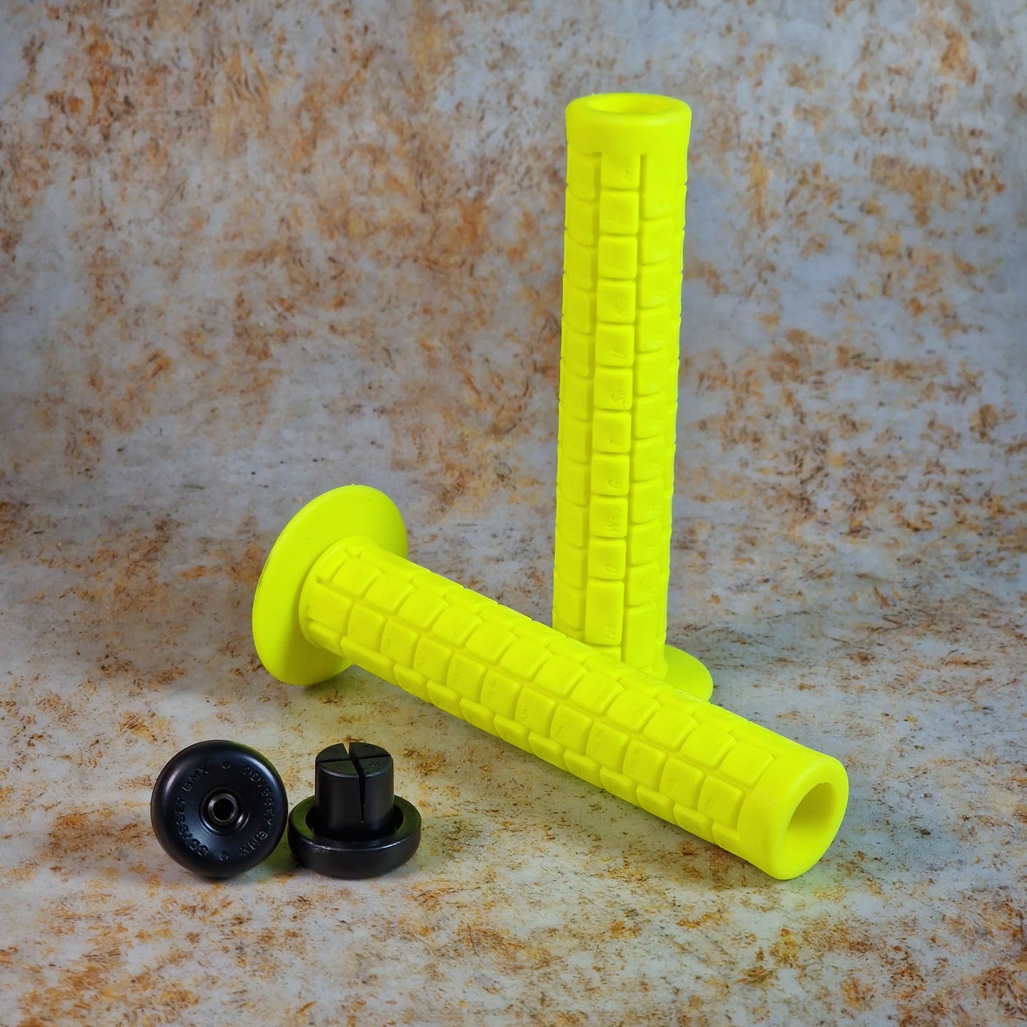 Odyssey BMX Parts Fluorescent Yellow Odyssey V1 Re-issue Aaron Ross Keyboard Grips