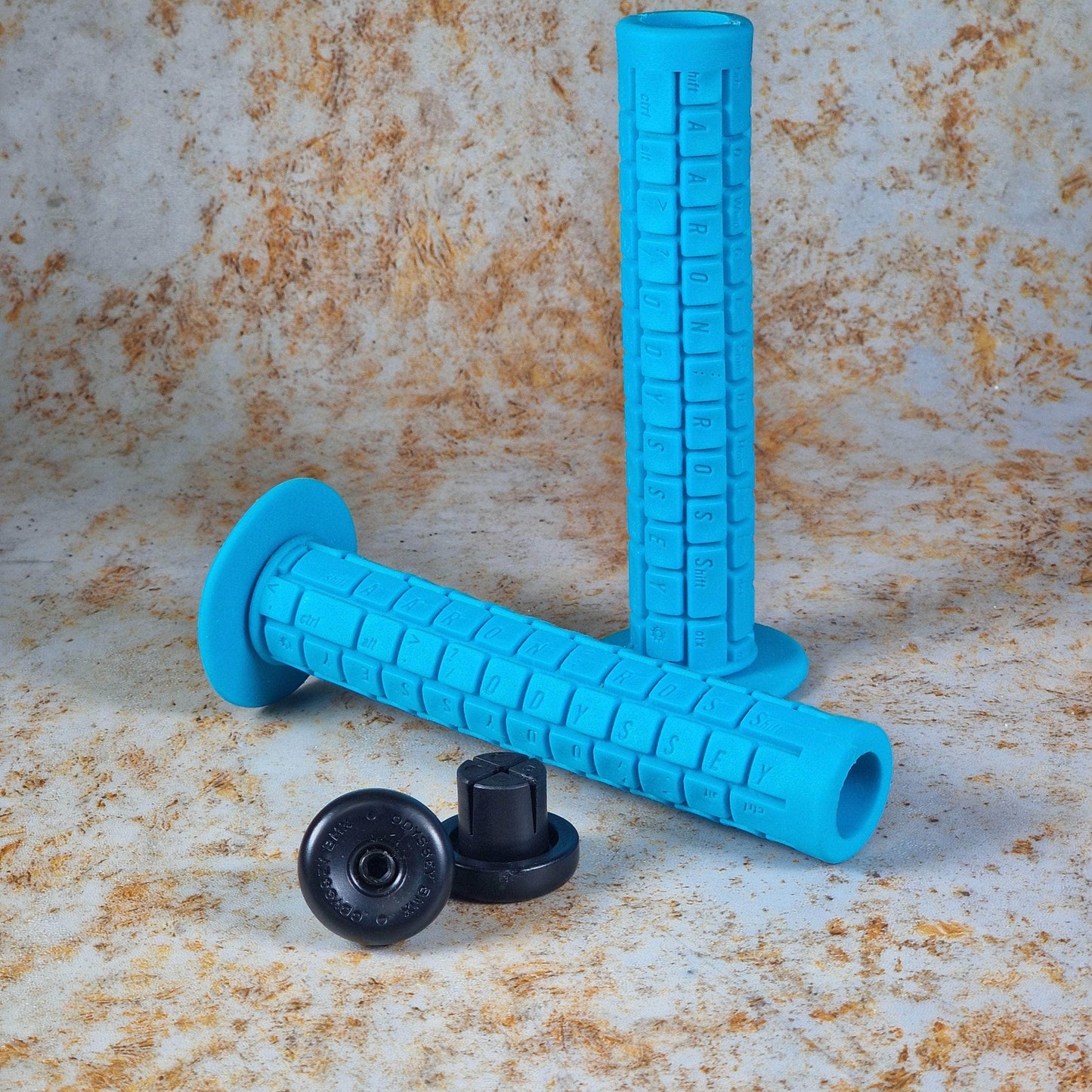 Odyssey BMX Parts Ocean Blue Odyssey V1 Re-issue Aaron Ross Keyboard Grips