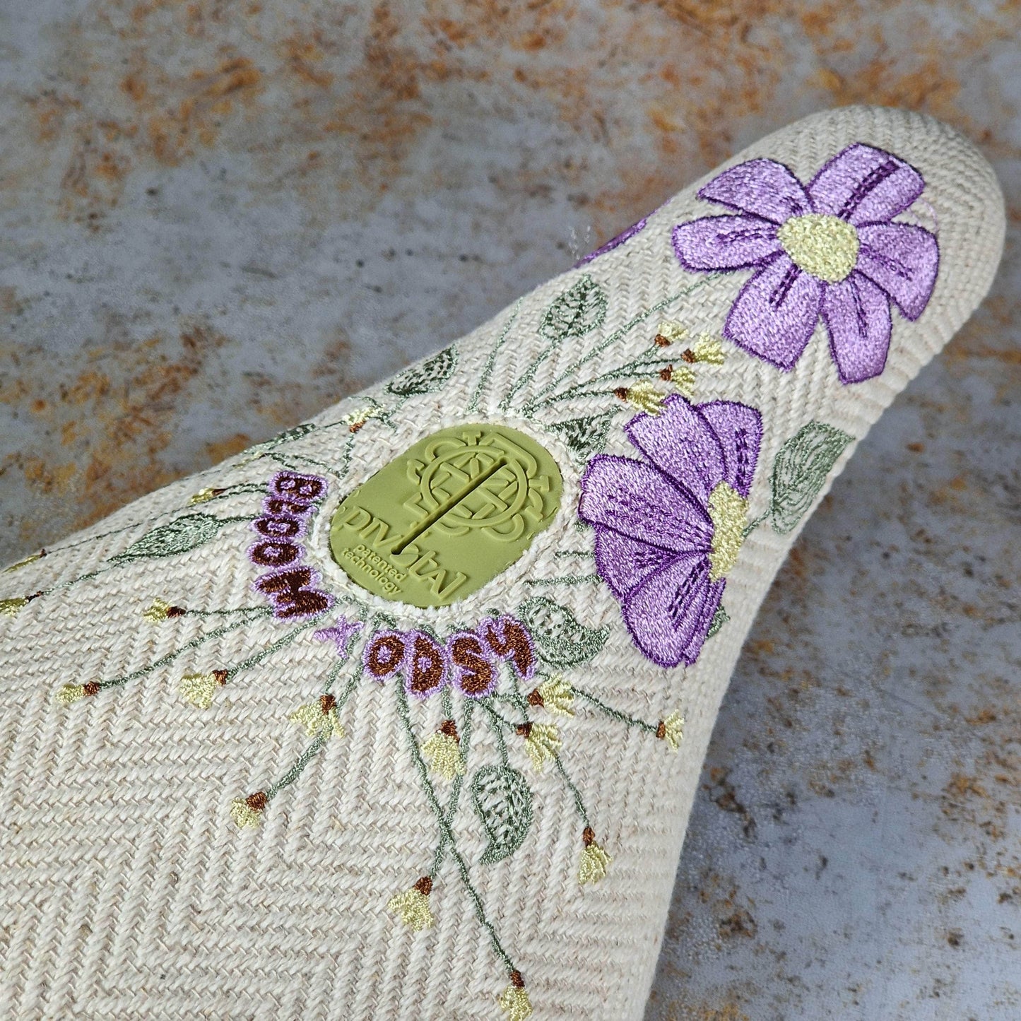 Odyssey BMX Parts Odyssey x The Bloom v2 Pivotal Seat Cream Herringbone