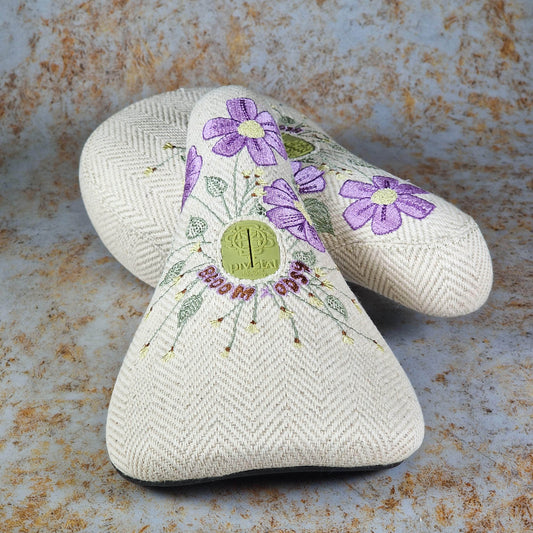 Odyssey BMX Parts Odyssey x The Bloom v2 Pivotal Seat Cream Herringbone