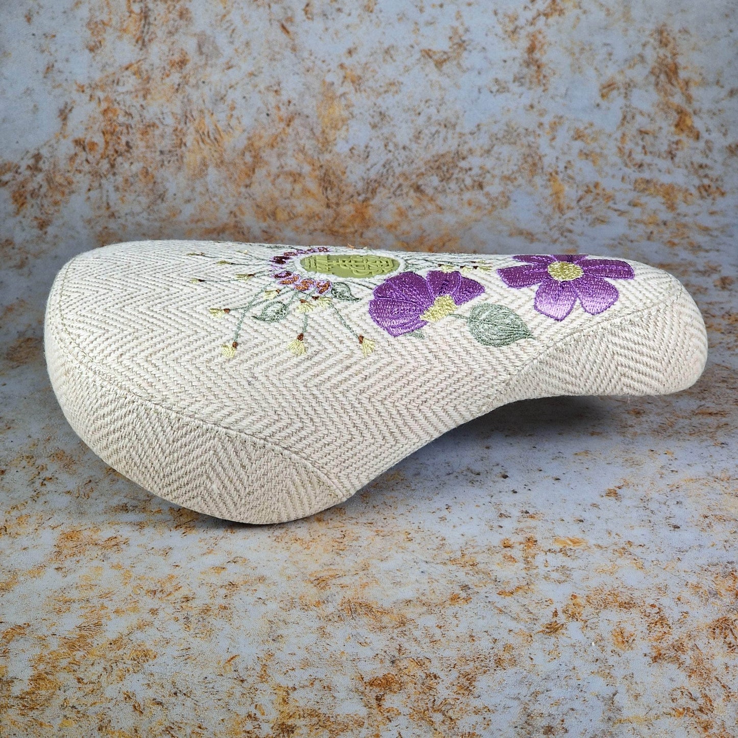 Odyssey BMX Parts Fat / Cream Herringbone Odyssey x The Bloom v2 Pivotal Seat Cream Herringbone