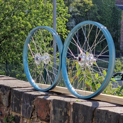 IRONHEAD Old School BMX 20 Inch / Blue/Silver Old School Alloy 20 Inch Wheelset Blue / Silver