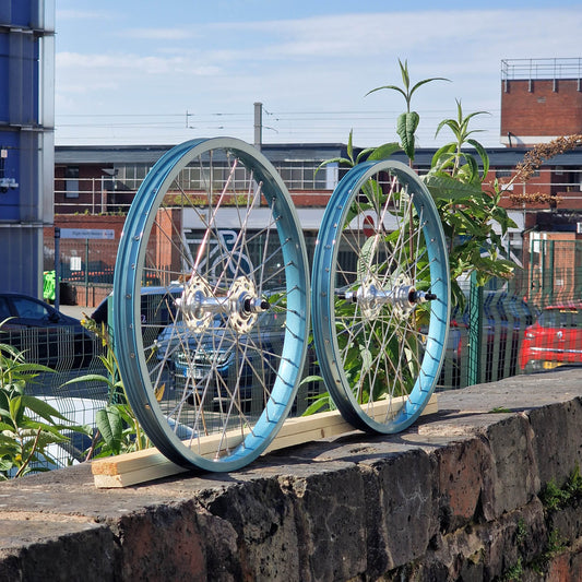 IRONHEAD Old School BMX 20 Inch / Blue/Silver Old School Alloy 20 Inch Wheelset Blue / Silver