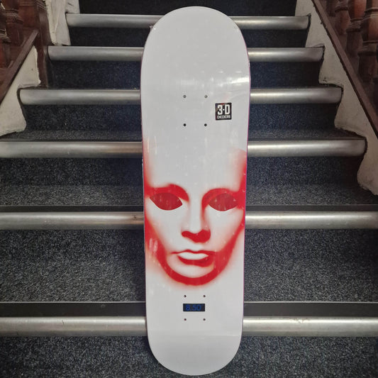 Opera Skateboards 8.5" Opera Face EX7 Deck White Hologrpahic 8.5'' Skateboard Deck