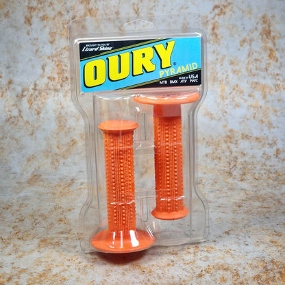 Oury Old School BMX Orange Oury Pyramid Flanged Grips