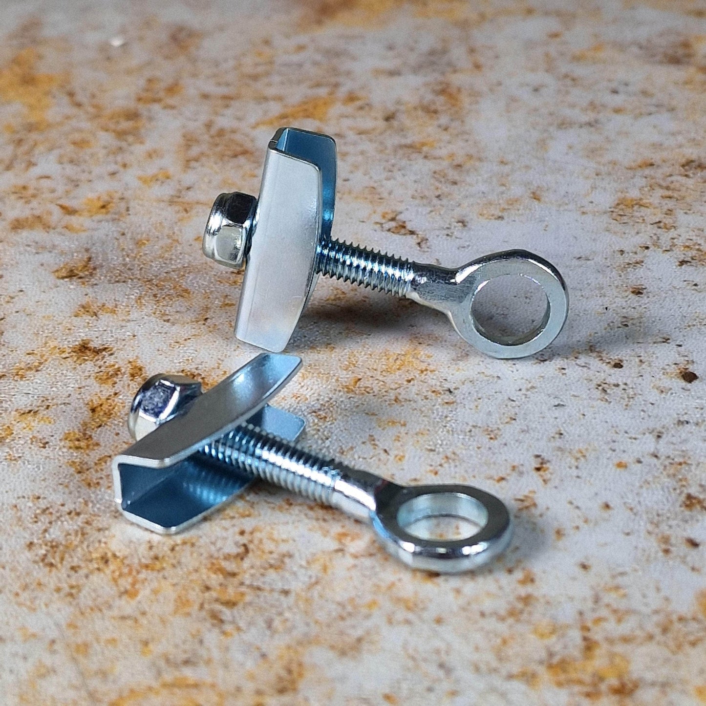 Oxford BMX Parts Silver Oxford Old School Chain Tug Tensioner Silver 10mm Pair