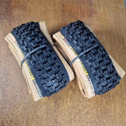 Panaracer Old School BMX Black Panaracer Knarler Knobby Folding Skinwall Tyres Pair