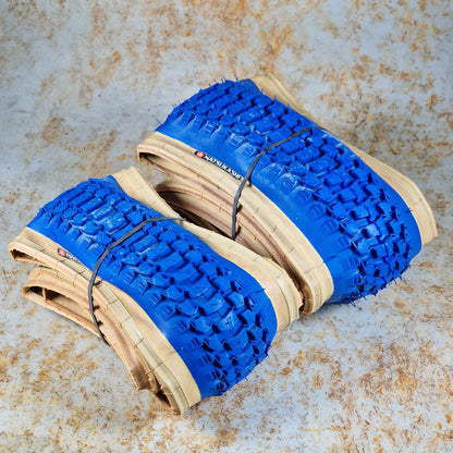 Panaracer Old School BMX Blue / 20 x 1.75 / 20 x 2.125 Panaracer NTKK Snakebelly Folding Skinwall Tyres 1.75" / 2.125" Pair