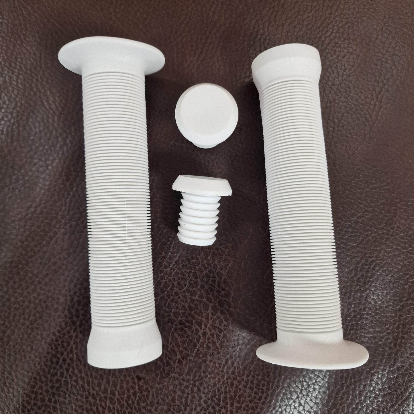 Position One BMX Parts White Position One Mushroom Grips White